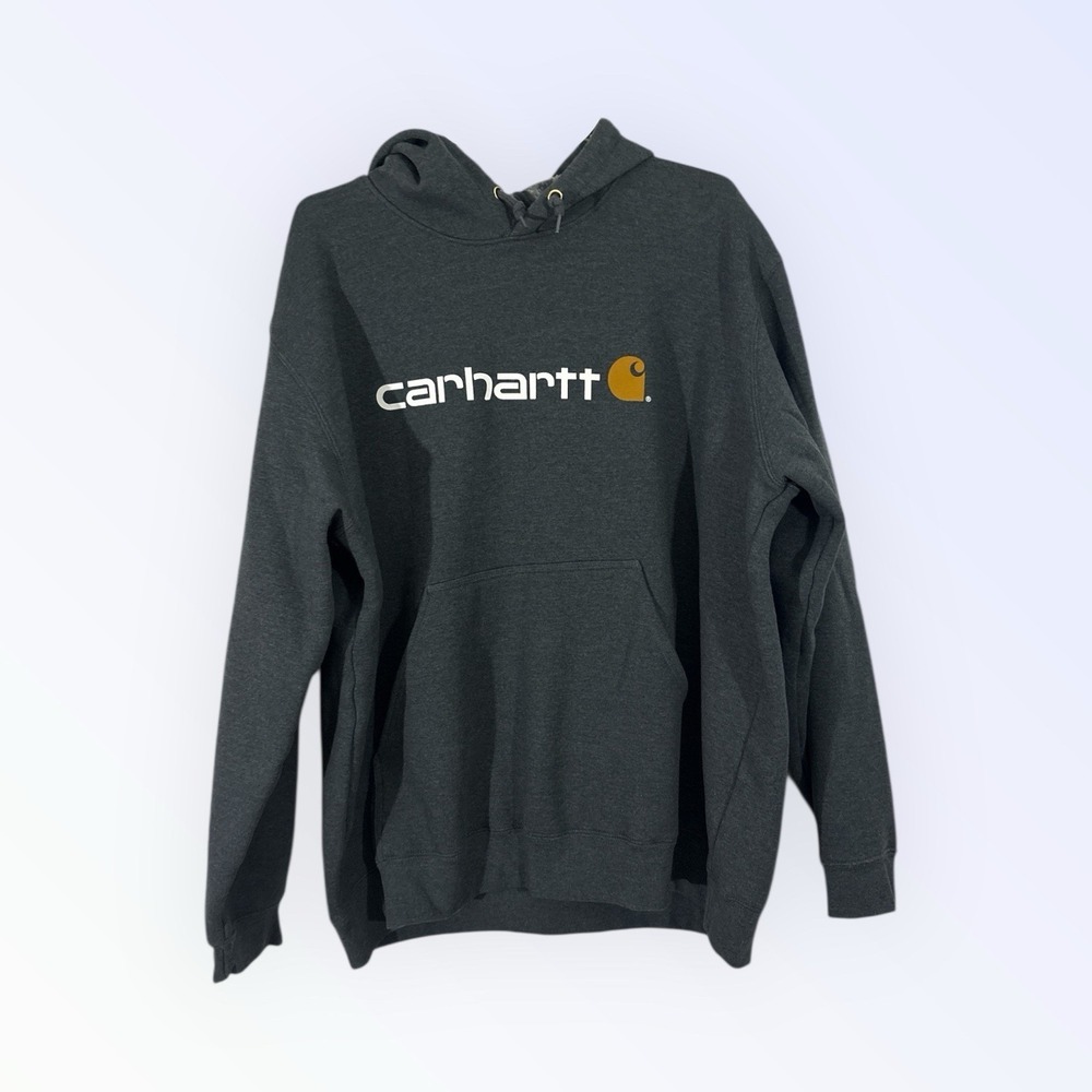 Carhartt HOODIE GRAY 10074 Model Loose Fit MENS 2X